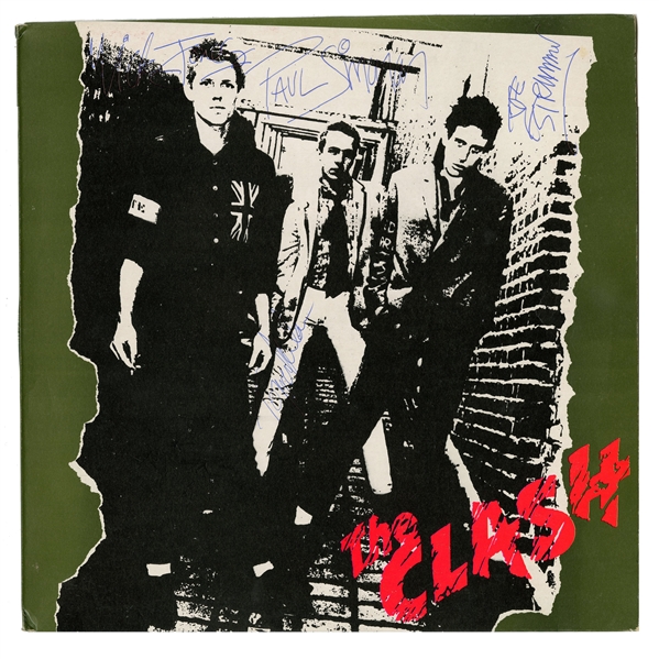 The Clash: 1981 In-Person Group Signed Self-Titled Debut Album (Tracks LOA)(Beckett/BAS LOA)