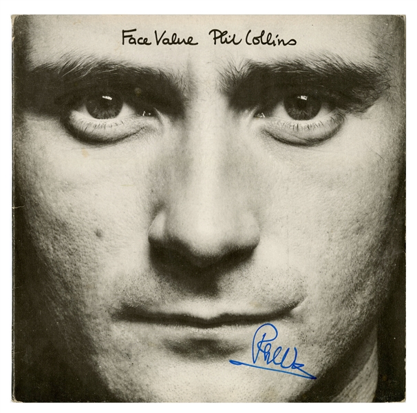 Phil Collins Signed "Face Value" Album Cover (Tracks LOA)(Beckett/BAS LOA)