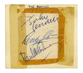 The Beatles: John Lennon, Paul McCartney, & Ringo Starr Signed Page (Tracks LOA)(Beckett/BAS LOA)