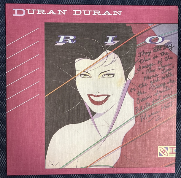 Duran Duran: Album Model Marcie Hunt Signed "Rio" Album Cover (Letter of Provenance)(Third Party Guaranteed)