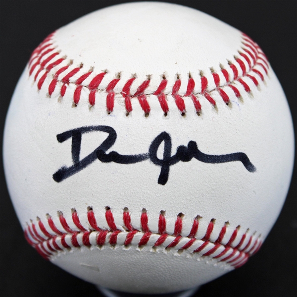 The Rock Signed OML Practice Used Baseball with Desirable "Dwayne Johnson" Autograph (PSA/DNA)