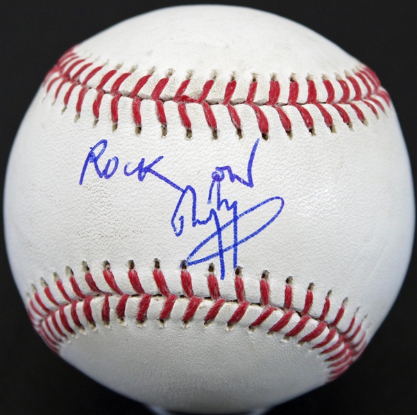 Led Zeppelin: Jimmy Page Signed OML Practice Used Baseball (PSA/DNA)