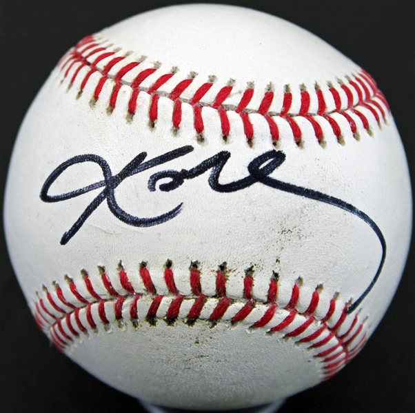 Kobe Bryant Signed OML Practice Used Baseball (PSA/DNA)