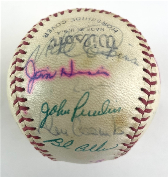 1971 Hawaii Islanders Team Signed Baseball (23/Sigs)  (Beckett/BAS)