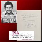 Pablo Escobar ULTRA-RARE Signed "Gaviria en Caricaturas" Book Published During Pablos Prison Stay! (JSA)