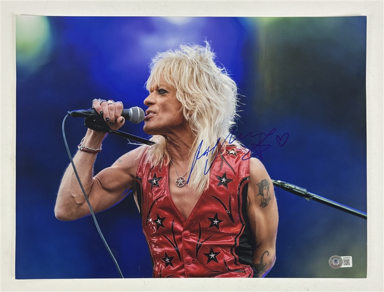 Michael Monroe Signed 12" x 16" Photograph (Beckett/BAS)