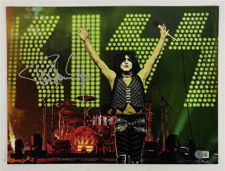 KISS: Paul Stanley Signed 12" x 16" Photograph (Beckett/BAS)