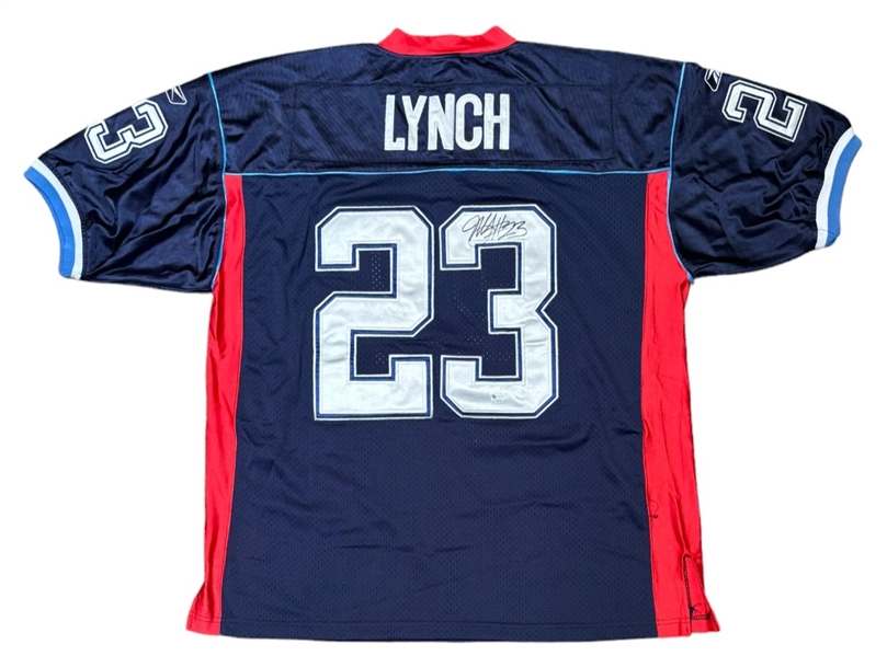 Marshawn Lynch Signed Blue Buffalo Bills Jersey (Third Party Guaranteed)