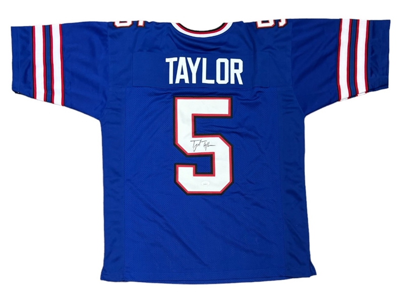 Tyrod Taylor Signed Blue Buffalo Bills Jersey (Third Party Guaranteed)