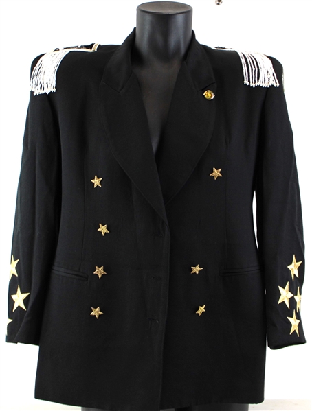 Janet Jackson Circa 1990s Owned & Stage Worn "Military Style" Black Jacket (Gotta Have It and PATE Booking)