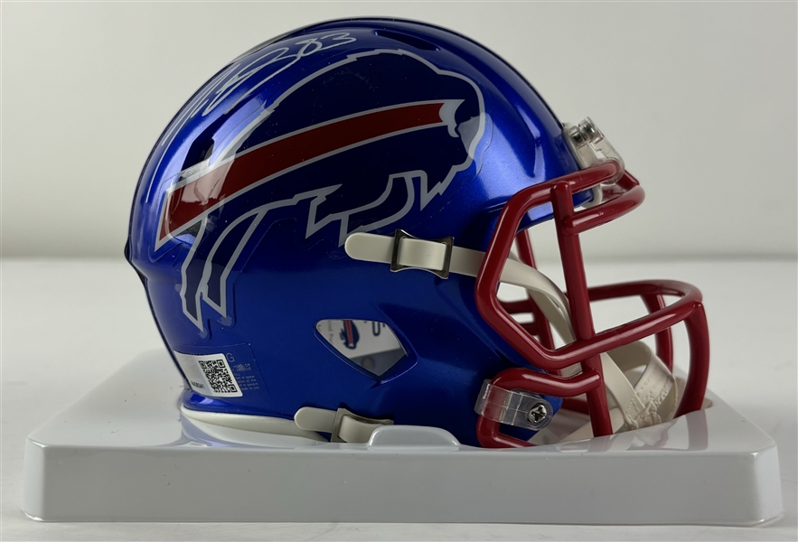 Lee Evans Signed Buffalo Bills Mini Helmet (Total Sports)