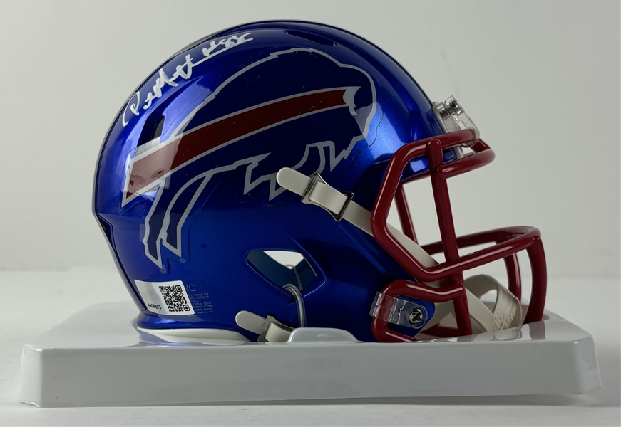 Pete Metzelaars Signed Buffalo Bills Mini Helmet (TSE/Total Sport)