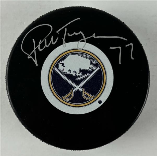 Pierre Turgeon Signed Buffalo Sabres Hockey Puck (Third Party Guaranteed)