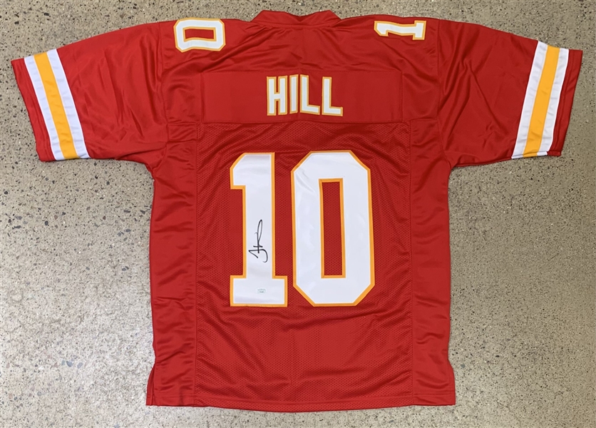 Tyreek Hill Signed Red Pro Style Jersey (JSA)