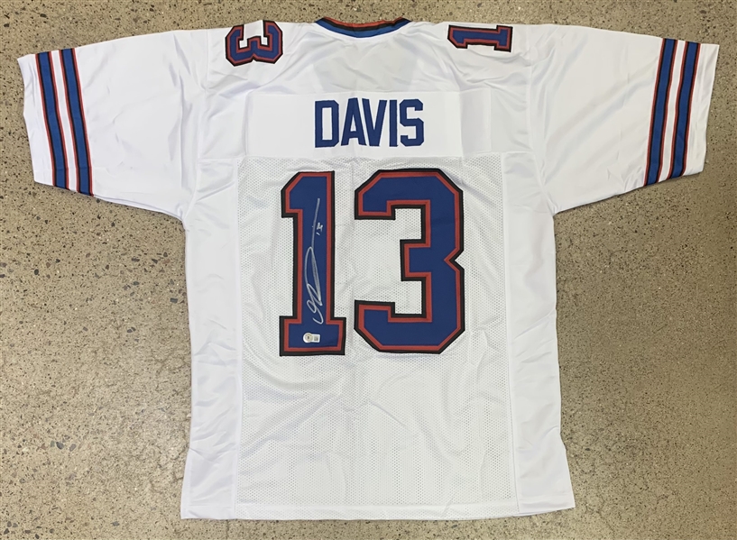 Gabe Davis Signed White Pro Style Jersey (Beckett/BAS)