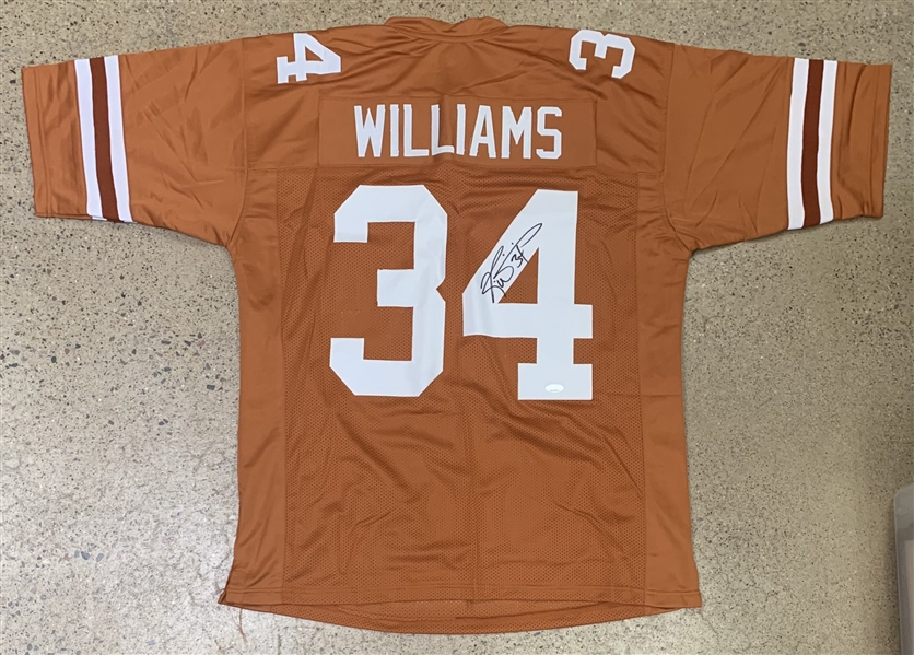 Ricky Williams Signed Orange Pro Style Jersey (JSA)