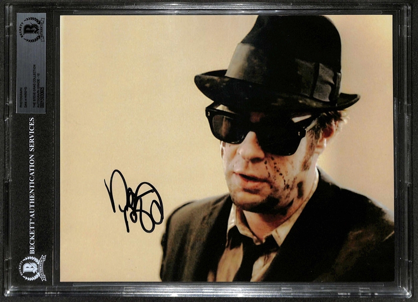 Dan Aykroyd Signed 8" x 10" Blues Brothers Photograph w/ Gem Mint 10 Auto! (Beckett/BAS Encapsulated)(Grad Collection)