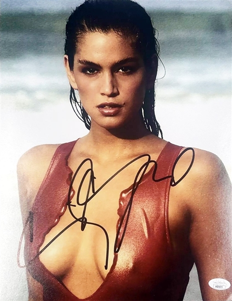 Cindy Crawford Signed 11" x 14" Photograph  (JSA)