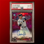 Aaron Judge Signed 2017 Bowman ROY Favorites Red Rookie Card Graded Gem Mint 10! (PSA/DNA Encapsulated)