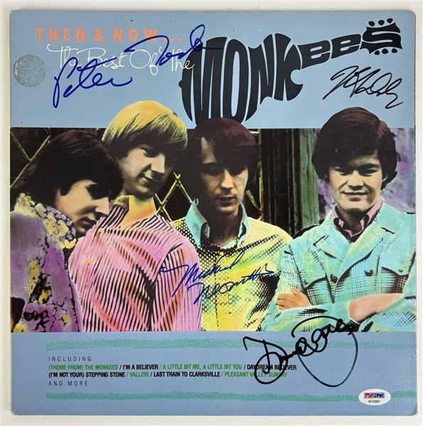 The Monkees Fully Group Signed "Then & Now" Album Cover (PSA/DNA)