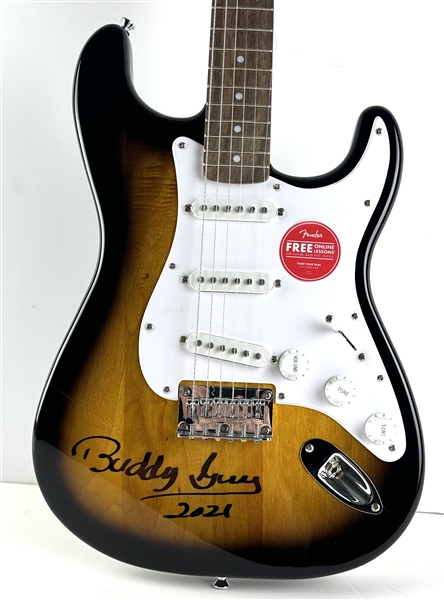 Buddy Guy Signed Fender Squier Stratocaster Guitar (Beckett/BAS)