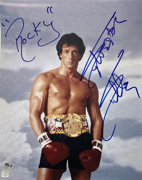 Sylvester Stallone Signed 16" x 20" Rocky Balboa Photo (BAS LOA)