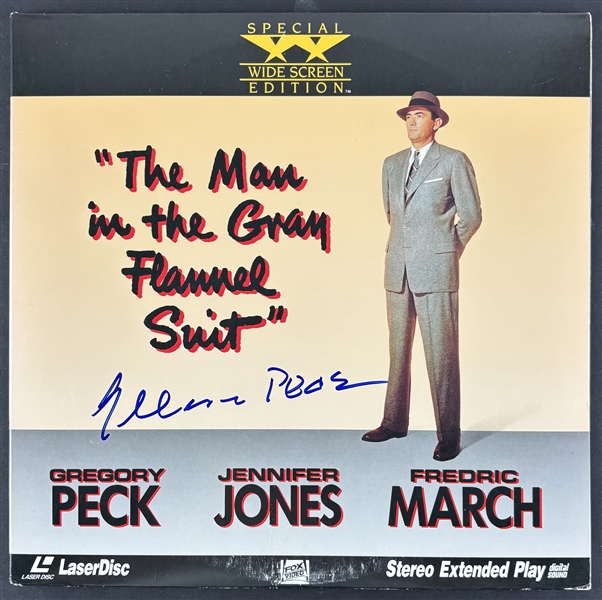 Gregory Peck Signed "The Man in the Gray Flannel Suit" LaserDisc Cover (Beckett/BAS)