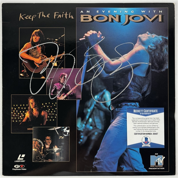 Jon Bon Jovi Signed "Keep the Faith" LaserDisc (Beckett/BAS)