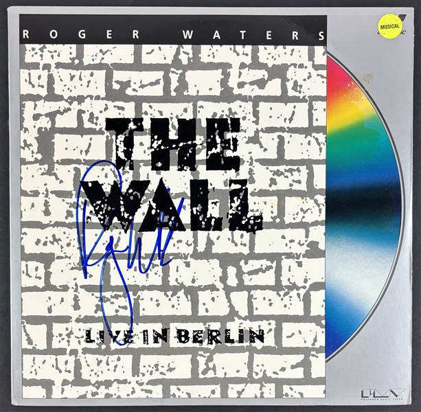 Pink Floyd: Roger Waters Signed "Live in Berlin" LaserDisc Cover (Beckett/BAS LOA)