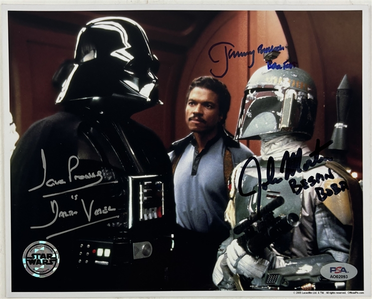 Star Wars: Bulloch, Prowse, & Morton Signed 8" x 10" Empire Strikes Back (PSA/DNA)