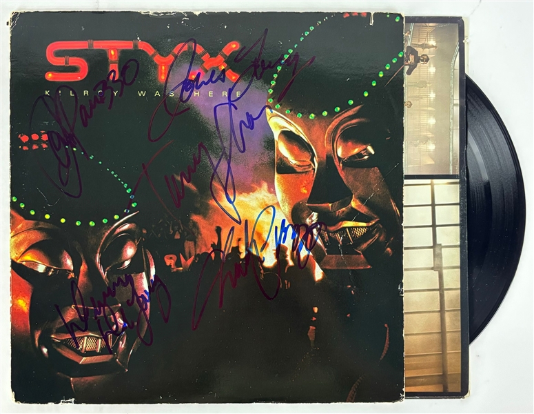 Styx "Kilroy Was Here" Group Signed Album (5/Sigs) (Beckett/BAS)