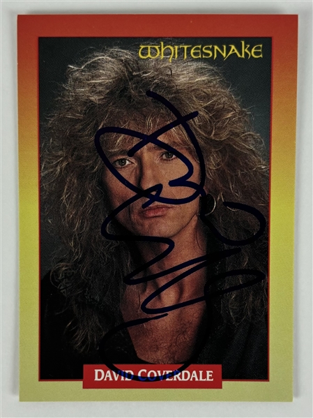 David Coverdale Signed Whitesnake Trading Card (JSA COA)