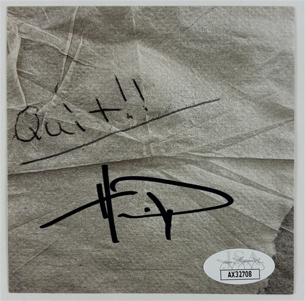 HARDY Signed "Quit!!" CD Insert (JSA COA)