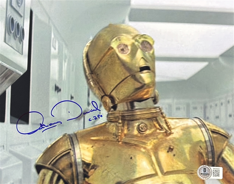 Star Wars: Anthony Daniels Signed 8" x 10" Color Photo as C-3PO from "A New Hope" (Beckett/BAS)