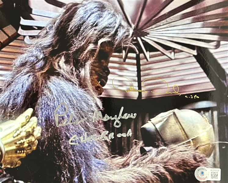 Star Wars: Peter Mayhew & Anthony Daniels Signed 8" x 10" Color Photo from "The Empire Strikes Back" (Beckett/BAS)