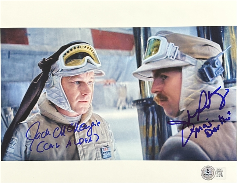 Star Wars: John Ratzenberger & Jack McKenzie Signed 8" x 10" Color Photo from "The Empire Strikes Back" (Beckett/BAS)