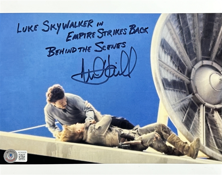 Star Wars: Mark Hamill Signed 8" x 10" Color Photo from "The Empire Strikes Back" with Great Inscription! (Beckett/BAS LOA)