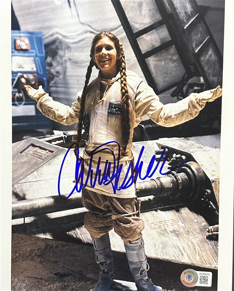 Carrie Fisher Signed 8" x 10" Color Photograph from "The Empire Strikes Back" (Beckett/BAS LOA)