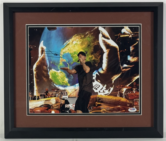 Eminem "Shady" Signed 11" x 14" Photo in Framed Display (PSA/DNA LOA)