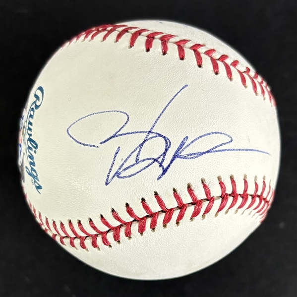 Johnny Depp Signed OML Baseball w/ Self-Portrait Sketch (PSA/DNA)