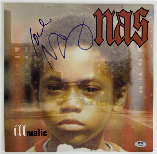 Nas Signed "illmatic" Album Cover (PSA/DNA)