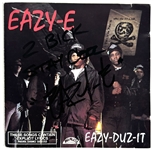 Eazy-E Signed & Inscribed "Eazy-Duz-It" CD Insert (JSA LOA)