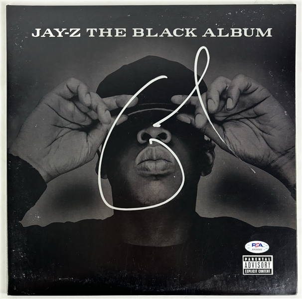 Jay-Z Signed "The Black Album" Album Cover (PSA/DNA)