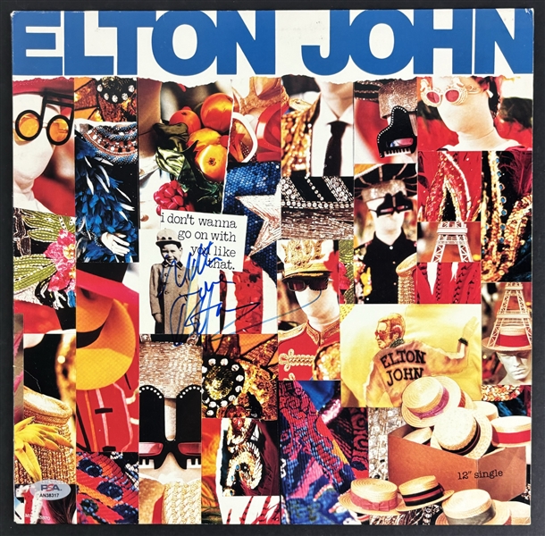 Elton John Signed "I Dont Wanna Go On With You Like That" Album Cover (PSA/DNA)