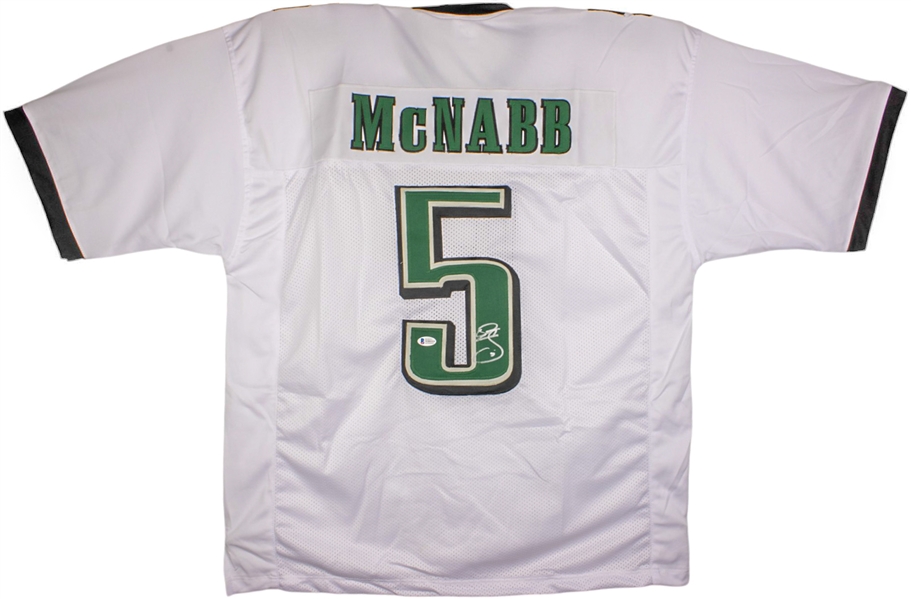 Donovan McNabb Signed White Prostyle Jersey (Beckett/BAS)