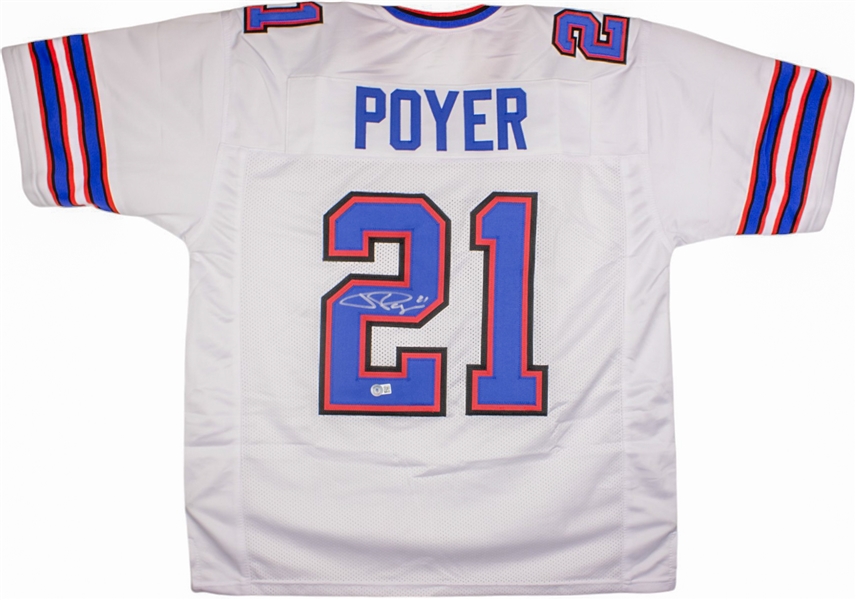 Jordan Poyer Signed White Prostyle Jersey (Beckett/BAS)