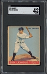 Lou Gehrig 1933 Goudey #92 Trading Card SGC Graded VG/EX 4 (SGC Encapsulated)