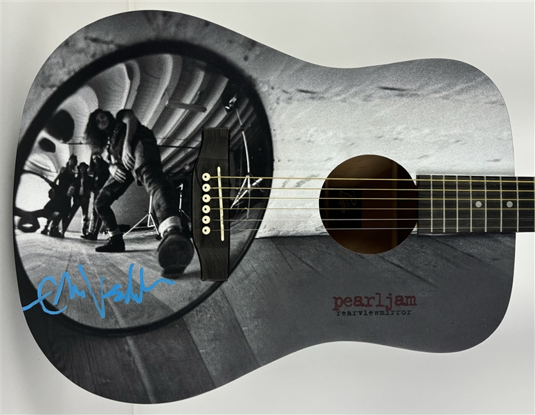 Pearl Jam: Eddie Vedder Signed Custom Graphic Acoustic Guitar (Beckett/BAS LOA)