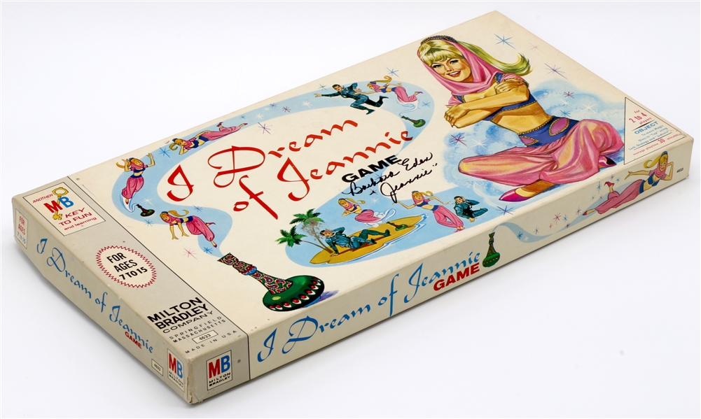 Barbara Eden Signed "I Dream of Jeannie" Vintage 1965 Board Game Inscribed "Jeannie" (JSA)