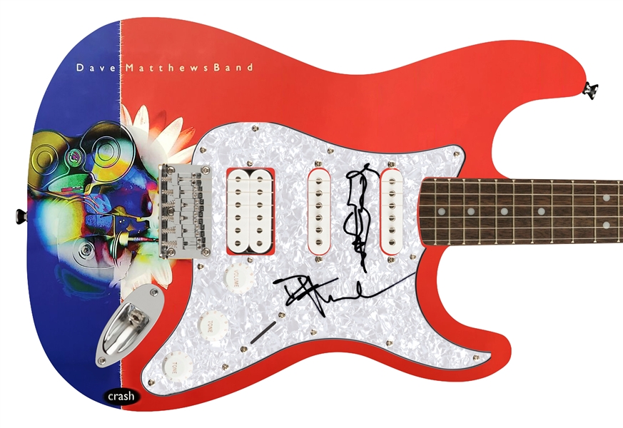 Dave Matthews Signed Pickguard w/ Sketch on a Custom Graphic Fender Guitar (Epperson/REAL LOA)